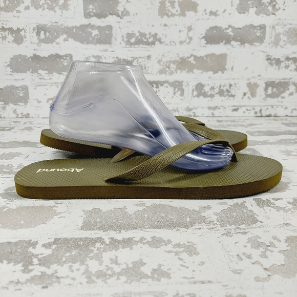 Abound Green Flip Flops Slippers Sandals V628 - Picture 5 of 11